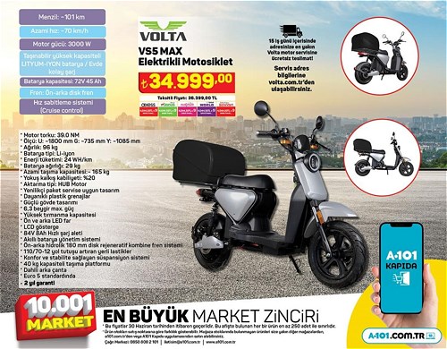 Volta VS5 Max Elektrikli Motosiklet image