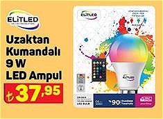 Elitled Uzaktan Kumandalı 9 W Led Ampul image