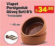 Viapot Porsiyonluk Güveç Seti 6'lı 12 cm  image