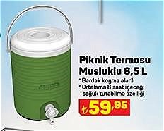 Piknik Termosu Musluklu 6,5 l image