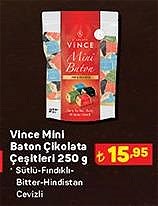 Vince Mini Baton Çikolata Çeşitleri 250 g image