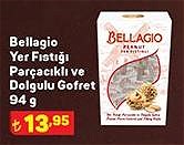 Bellagio Yer Fıstığı Parçacıklı ve Dolgulu Gofret 94 g image