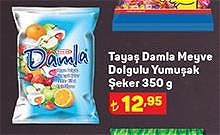 Tayaş Damla Meyve Dolgulu yumuşak Şeker 350 g image