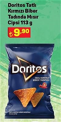 Doritos Tatlı Kırmızı Biber Tadında Mısır Cipsi 113 g image