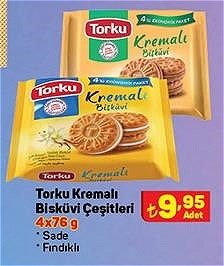 Torku Kremalı Bisküvi Çeşitleri 4x76 g image