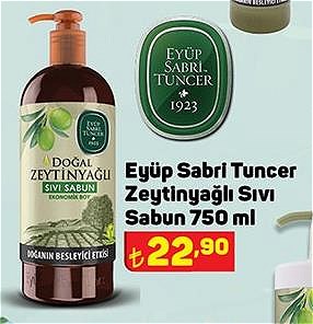 Eyüp Sabri Tuncer Zeytinyağlı Sıvı Sabun 750 ml image