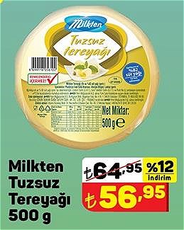 Milkten Tuzsuz Tereyağı 500 g image