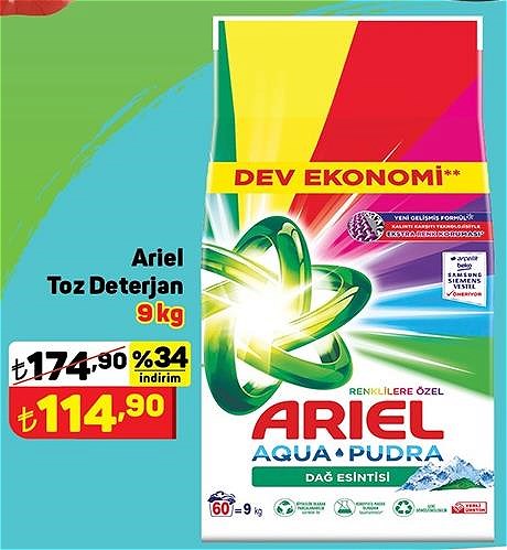 Ariel Toz Deterjan 9 kg image