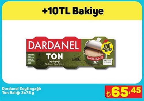 Dardanel Zeytinyağlı Ton Balığı 3x75 g image