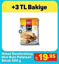 Nimet Dondurulmuş Mini Rulo Patatesli Börek 500 g image