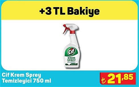 Cif Krem Sprey Temizleyici 750 ml image