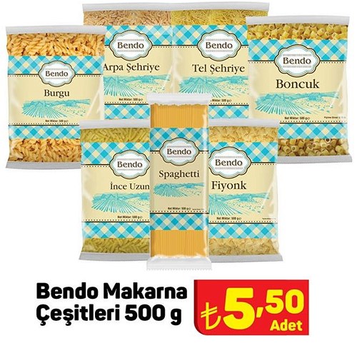 Bendo Makarna Çeşitleri 500 g image