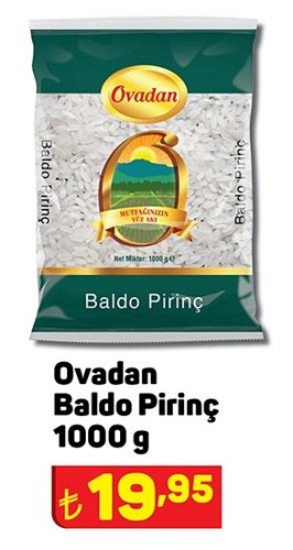 Ovadan Baldo Pirinç 1000 g image