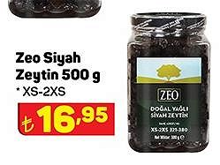 Zeo Siyah Zeytin 500 g XS-2XS image