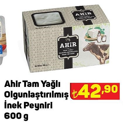 Ahir Tam Yağlı Olgunlaştırılmış İnek Peyniri 600 g image