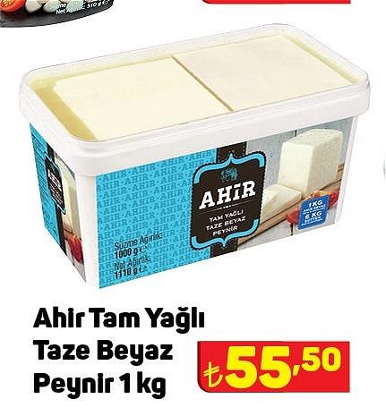 Ahir Tam Yağlı Taze Beyaz Peynir 1 kg image