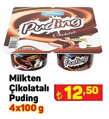 Milkten Çikolatalı Puding 4x100 g image