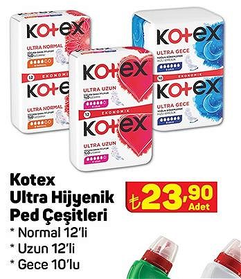 Kotex Ultra Hijyenik Ped Çeşitleri image