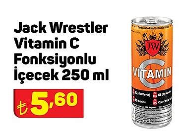 Jack Wrestler Vitamin C Fonksiyonlu İçecek 250 ml image