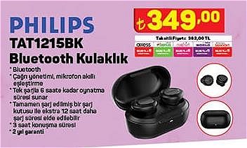 Philips TAT1215BK Bluetooth Kulaklık image
