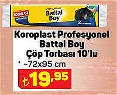 Koroplast Profesyonel Battal Boy Çöp Torbası 10'lu image