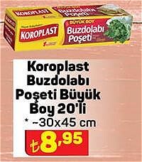 Koroplast Buzdolabı Poşeti Büyük Boy 20'li image