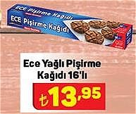 Ece Yağlı Pişirme Kağıdı 16'lı image