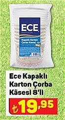 Ece Kapaklı Karton Çorba Kasesi 8'li image