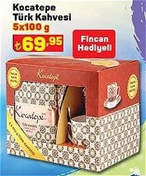 Kocatepe Türk Kahvesi 5x100 g - Fincan Hediyeli image