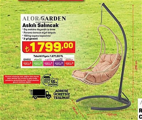 Alora Garden Askılı Salıncak image