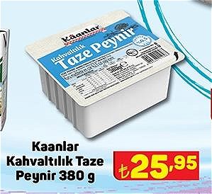 Kaanlar Kahvaltılık Taze Peynir 380 g image
