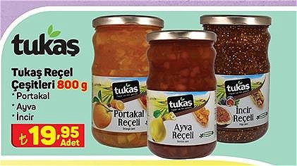 Tukaş Reçel Çeşitleri 800 g image