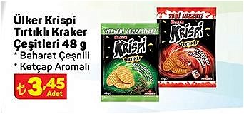 Ülker Krispi Tırtıklı Kraker Çeşitleri 48 gr image
