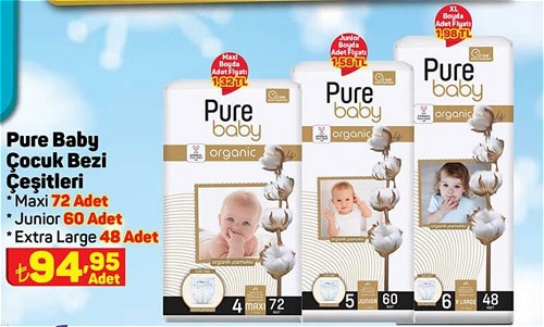Pure Baby Çocuk Bezi Çeşitleri image