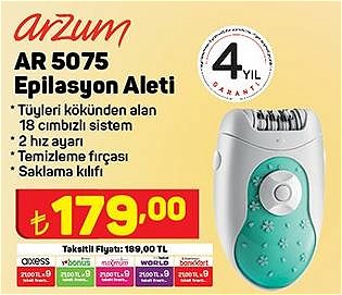 Arzum AR5075 Epilasyon Aleti image