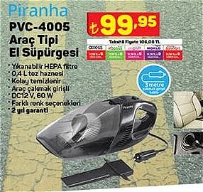 Piranha PVC-4005 Araç Tipi El Süpürgesi  image