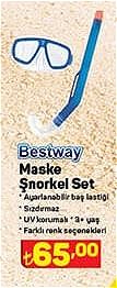 Bestway Maske Şnorkel Set 3+ yaş image