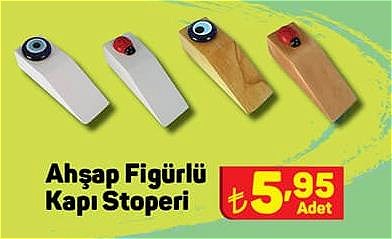 Ahşap Figürlü Kapı Stoperi image