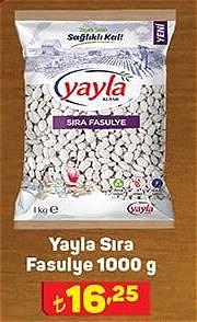 Yayla Sıra Fasulye 1000 g image