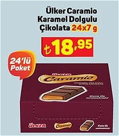 Ülker Caramio Karamel Dolgulu Çikolata 24x7 g image