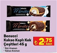 Bonucci Kakao Kaplı Kek Çeşitleri 45 g image