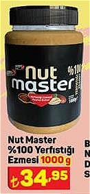 Nut Master %100 Yerfıstığı Ezmesi 1000 g image