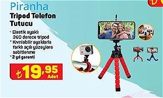 Piranha Tripod Telefon Tutucu image