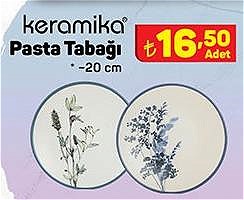 Keramika Pasta Tabağı 20 cm image