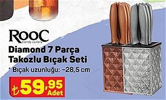 Rooc Diamond 7 Parça Takozlu Bıçak Seti  image