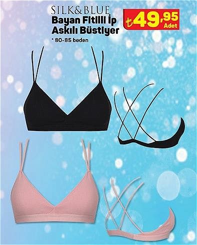 Silk&Blue Bayan Fitilli İp Askılı Büstiyer image