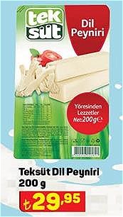 Teksüt Dil Peyniri 200 g image