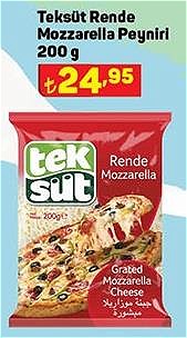 Teksüt Rende Mozzarella Peyniri 200 g image