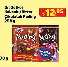 Dr.Oetker Kakaolu/Bitter Çikolatalı Puding 258 g image