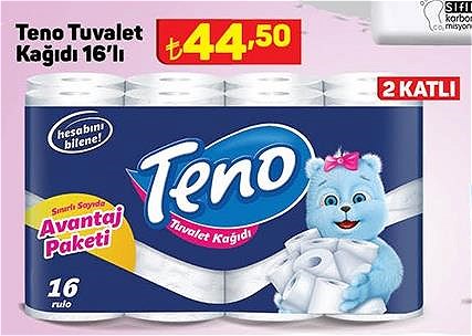 Teno Tuvalet Kağıdı 16'lı image